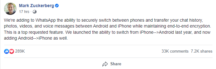 WhatsApp Update