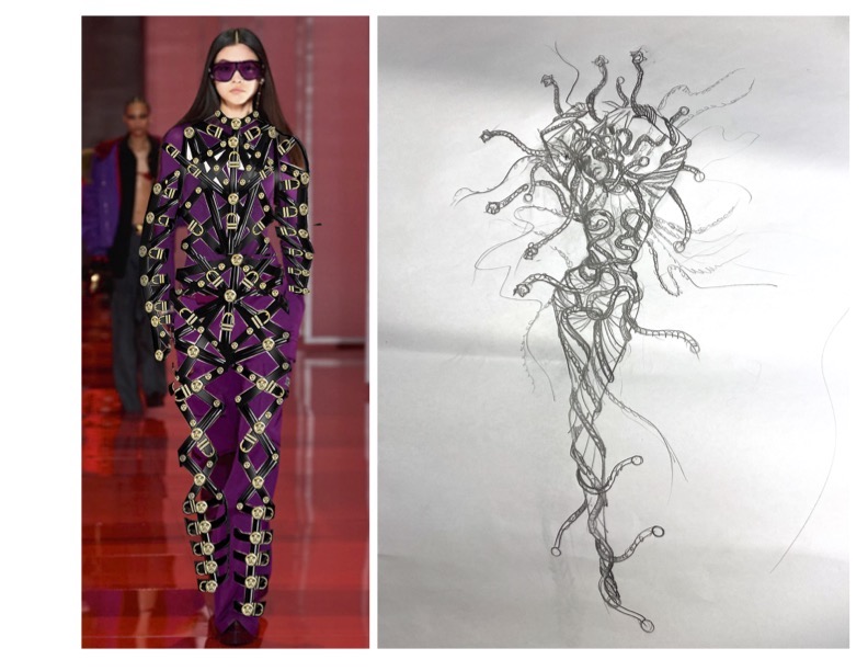 Versace-Sketch - Social Nation Snapchat is collaborating with Vogue