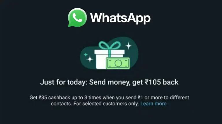 WhatsApp-Send-Rs.1-Get-Rs.35-Cashback-768x432-1 - Social Nation WhatsApp offering Cashback Rs 105