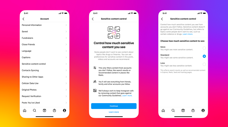 instagram-sensitive - Social Nation Sensitive Content Control