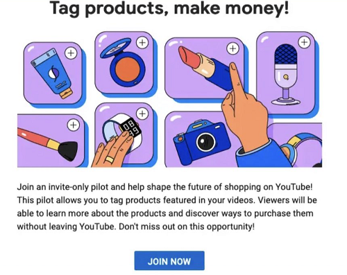 Shop on YouTube