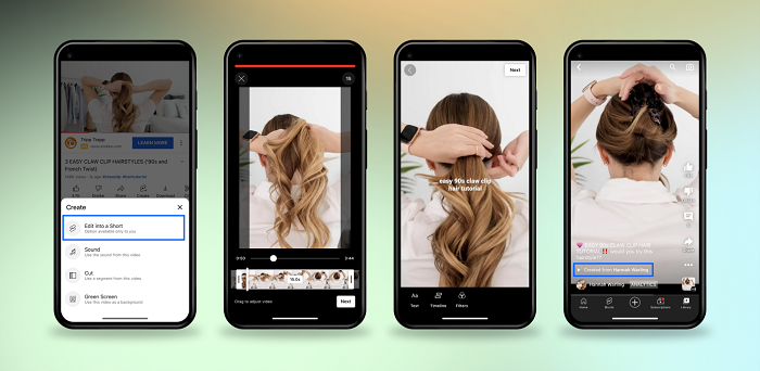 Cut long videos into Shorts