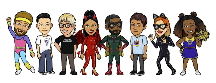 Halloween-themed updates to Snapchat Bitmoji