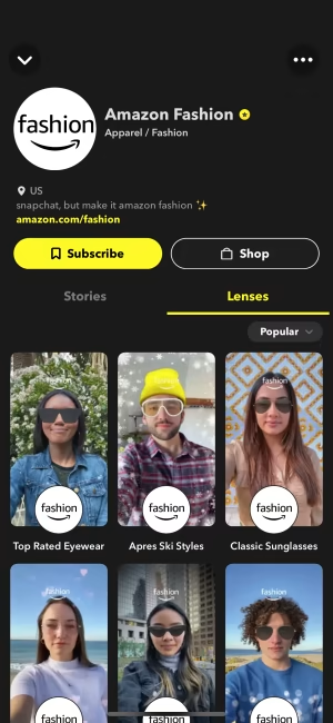 Snapchat partners with Amazon