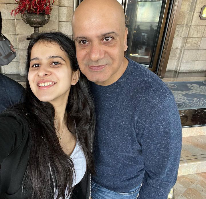 Taneesha Mirwani with her father