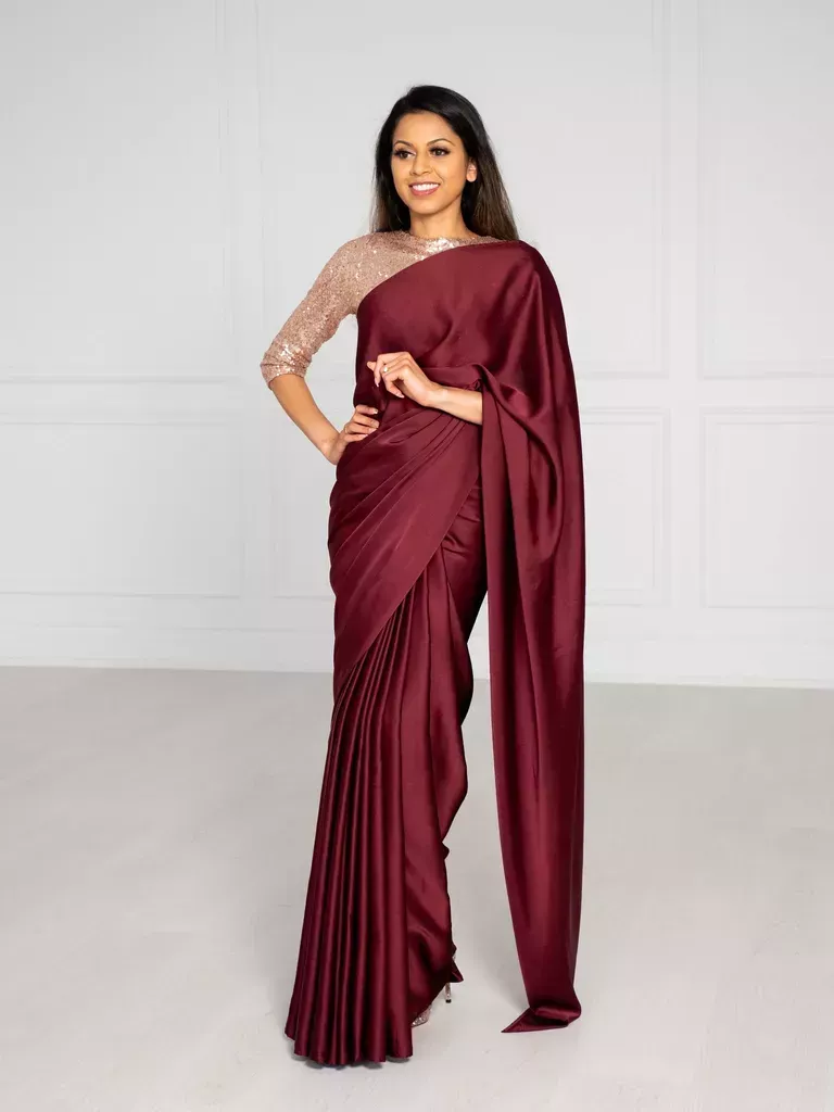 A-Step-by-Step-Guide-to-Draping-a-Wedding-Saree - Social Nation Tia Bhuva's Saree Silhouette