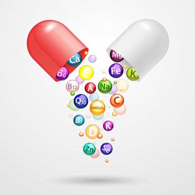 Premium-Vector-_-Vitamin-complex-pharmaceutical-capsule-vector-realistic-illustration - Social Nation Ankur Warikoo is schooled by doctor on Supplements Tweet