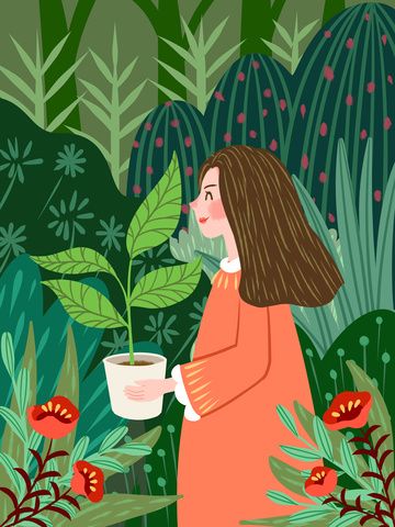 Small-Fresh-Cute-Flower-Plant-Girl-Small-Fresh-Plant-Flower-Illustration-Image-on-Pngtree-Free-Download-on-Pngtree - Social Nation For emotional wellbeing follow these plants account on Instagram