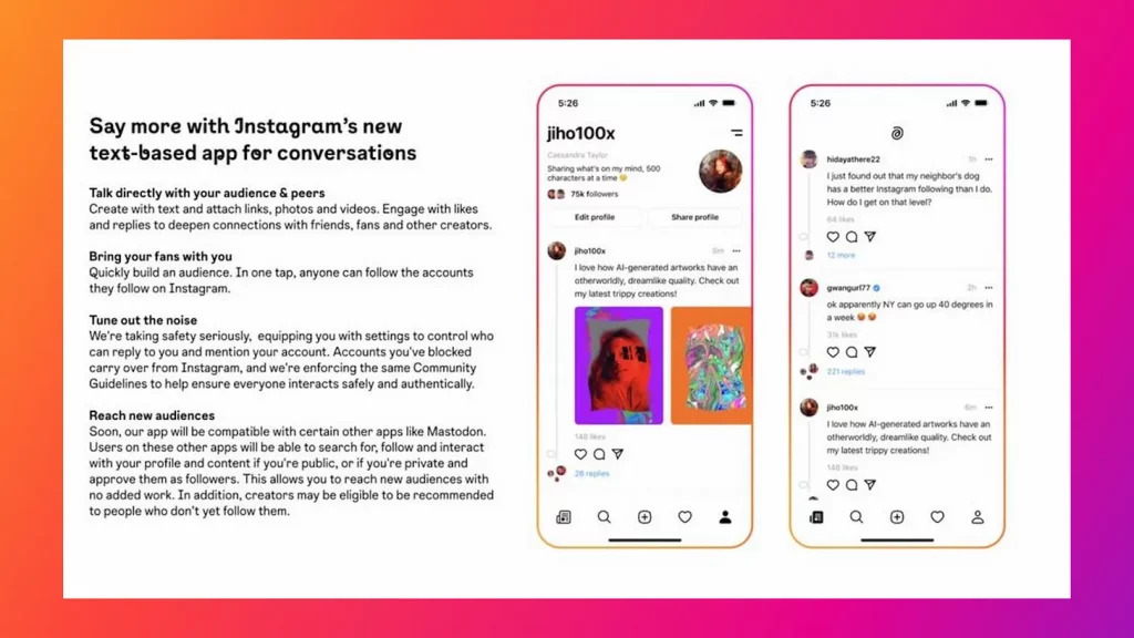Meta New Text App - Social Nation Meta New Text App