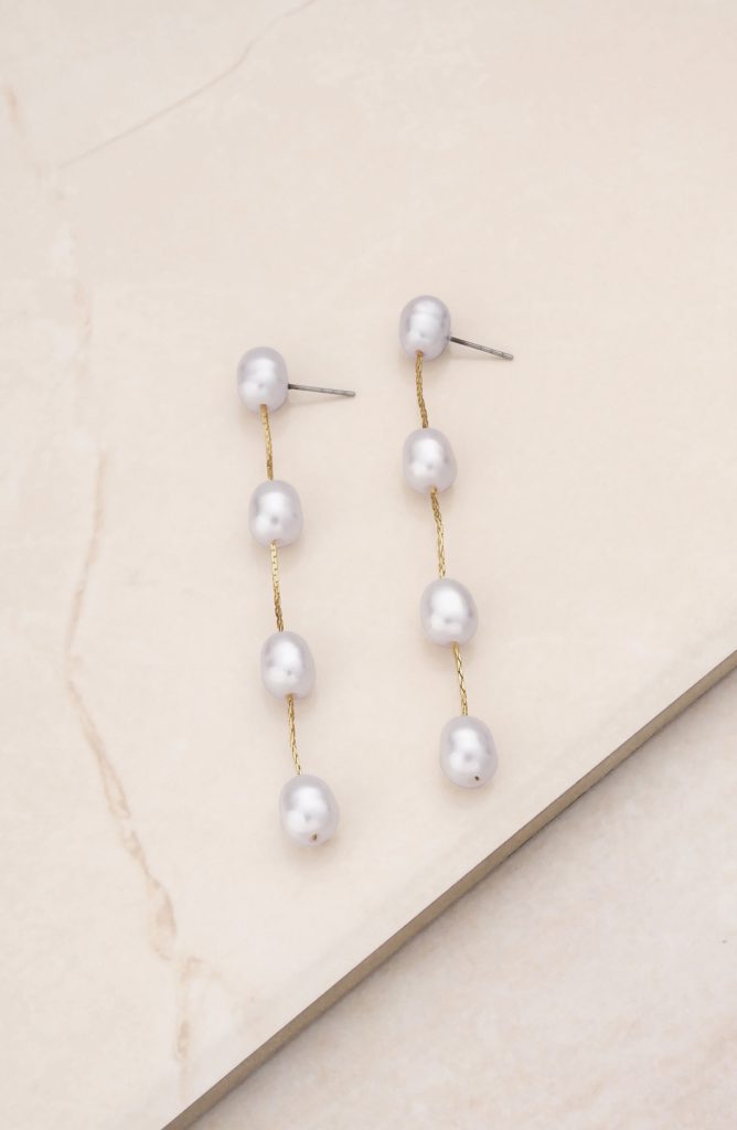 Ettika-Imitation-Pearl-Linear-Drop-Earrings-in-Gold-at-Nordstrom-Rack - Social Nation Pearl danglers from the pearl trend on social media