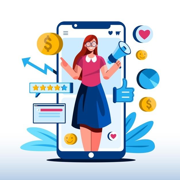 Free-Vector-_-Flat-mobile-marketing-concept-illustration - Social Nation Content Creation a part of universities