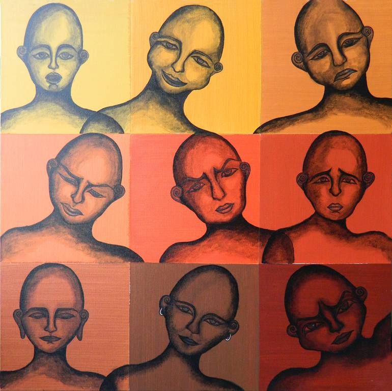 Original-People-Painting-by-Manisha-Mohnani-_-Conceptual-Art-on-Canvas-_-Navrasa - Social Nation Navrasa shown King Khan in World Cup Campaign