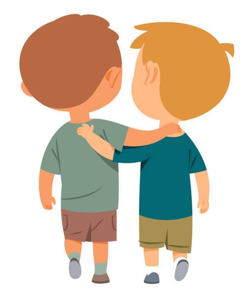 Vector friends two boys walking together - Social Nation Siddhesh Lokare kindness to Delivery personnel through relax station