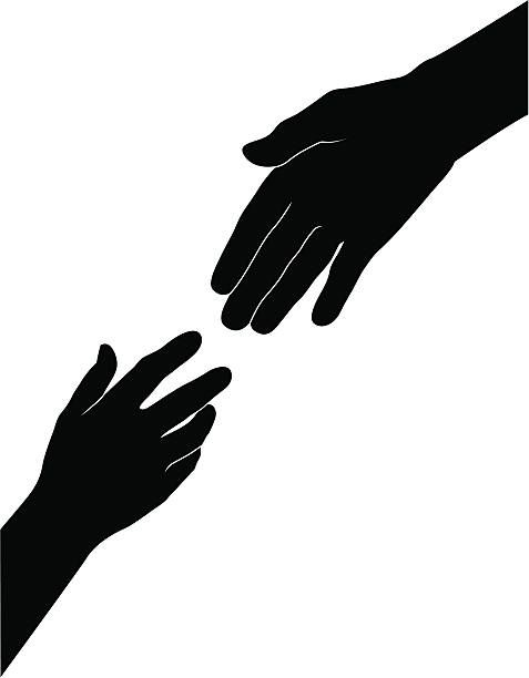 "A helping hand, silhouette, easy color change." - Social Nation Facebook's supportive hand through suicide prevention tool