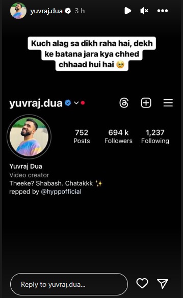 Yuvraj-blue-tick - Social Nation yuvraj dua content creator blue tick instagram social media account verified creator-verse