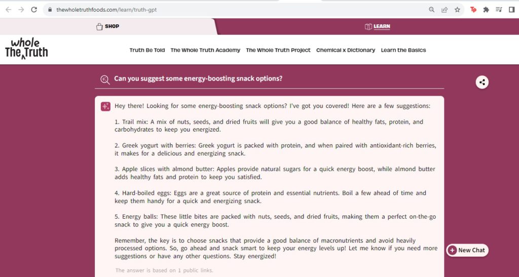 truthgpt- - Social Nation truthgpt question food fitness the whole truth foods energy snacks