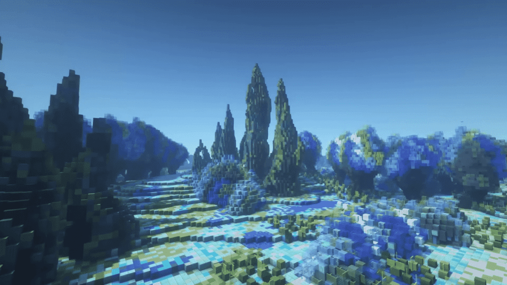 05 - Social Nation YouTuber ChrisDaCow created a 3D version of Van Gogh's The Starry Night in Minecraft