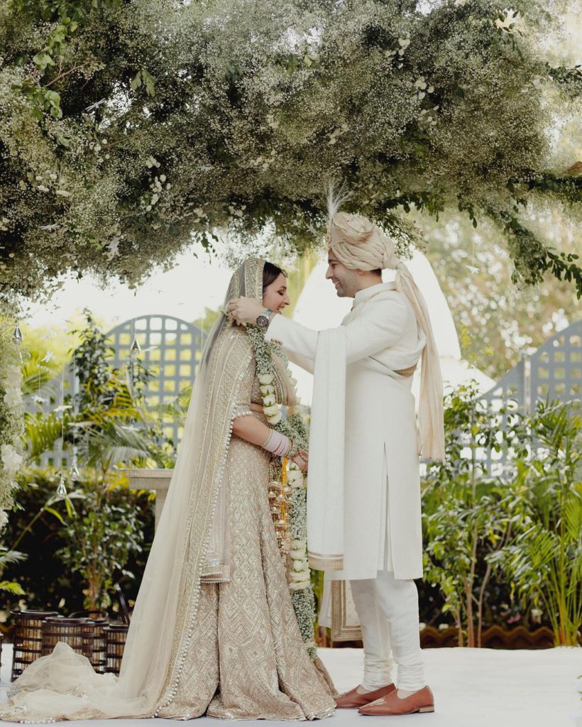 Snapinsta.app_382280733_277056911875151_2524087175215552717_n_1080 - Social Nation Parineeti champagne-hued lehenga and Raghav Ivory Sherwani