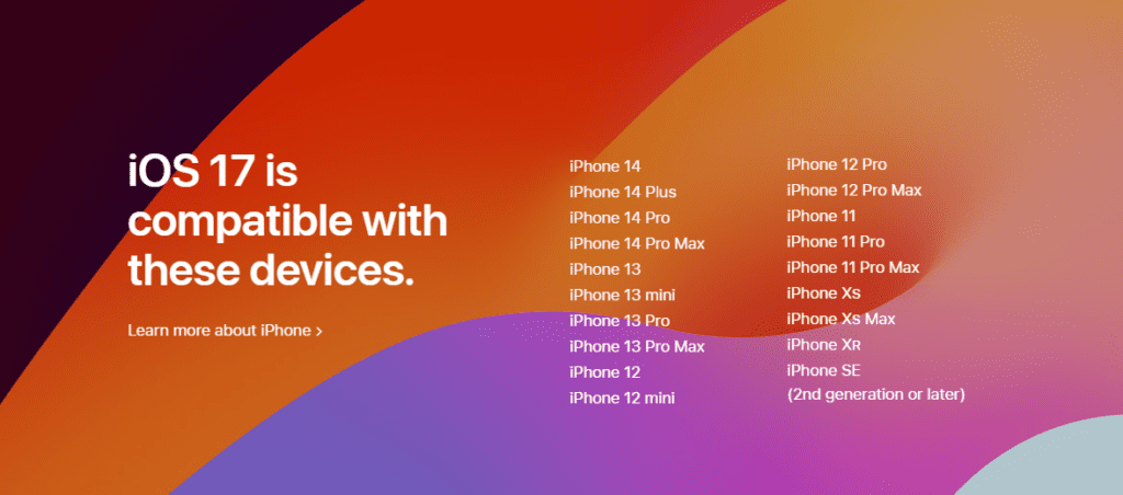 apple - Social Nation apple iOS 17 compatible devices iPhone