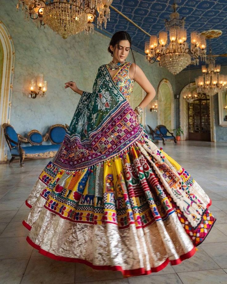 Featuring-printed-lehenga-choli-in-heavy-Butter-silk-_-Quality-is-worth-paying - Social Nation navratri fashion chaniya choli colours indian handloom traditional design women's fashion