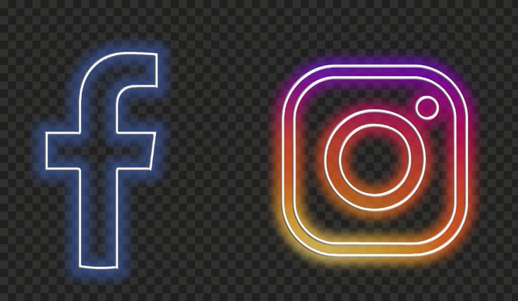 HD-Neon-Facebook-Instagram-Logos-Icons-PNG - Social Nation India to have ad-free Instagram and Facebook