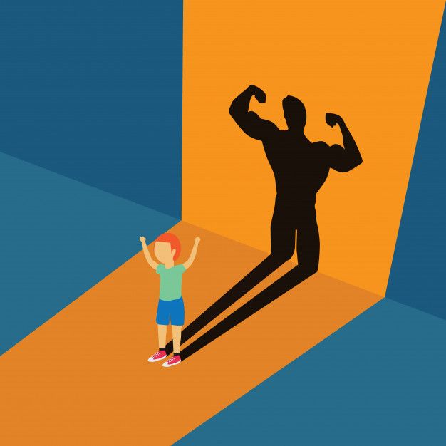 Premium-Vector-_-Little-kid-standing-with-strong-body-shadow - Social Nation Hasan Minhaj New Yorker Controversy raises question on creative liberty