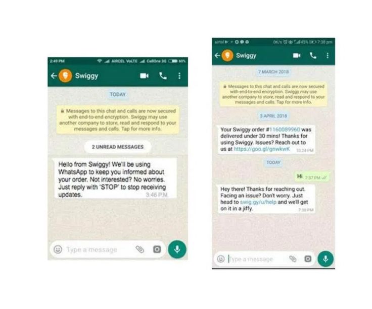 Swiggy-Order-Alerts-on-WhatsApp__-Kadva-Corp - Social Nation Meta's business messaging improved with Click-to-Message revenue