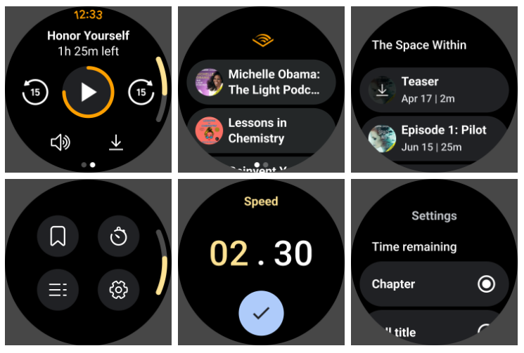 audiobooks - Social Nation audible audiobooks on wear OS smartwatches