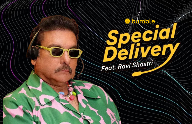 Ravi Shastri for Bumble brand campaign