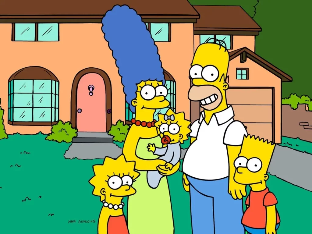 1569 - Social Nation The Simpson family Homer, Marge, Bart, Lisa, Maggie 34th anniversary