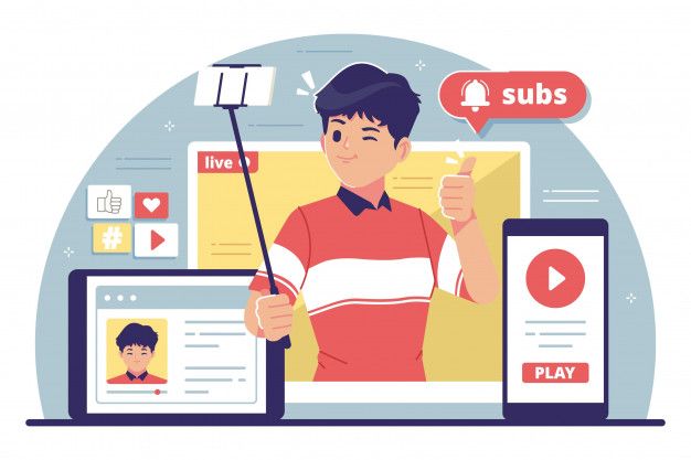 Premium-Vector-_-Content-creator-flat-design-illustration - Social Nation Regulations for creator economy globally