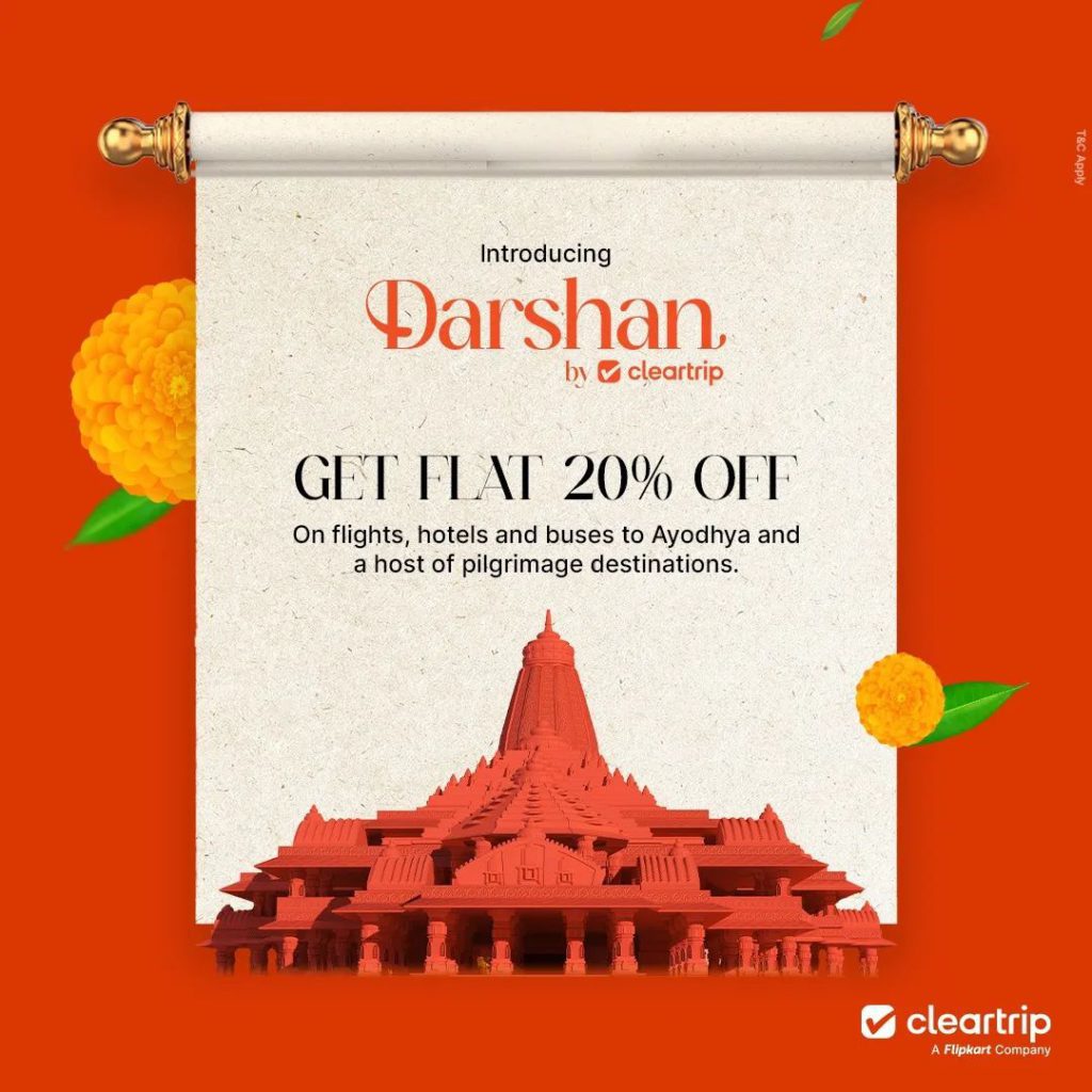 420112401_390402176991875_7485400923631684005_n - Social Nation Cleartrip offers great discount under Darshan Destination