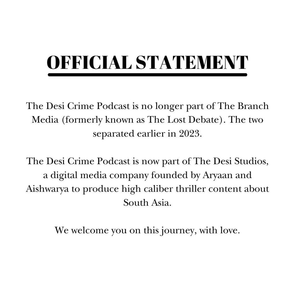 420162767_1793086477785601_4063286303865670378_n - Social Nation Celebrating the return of Desi crime podcast with our top favourites