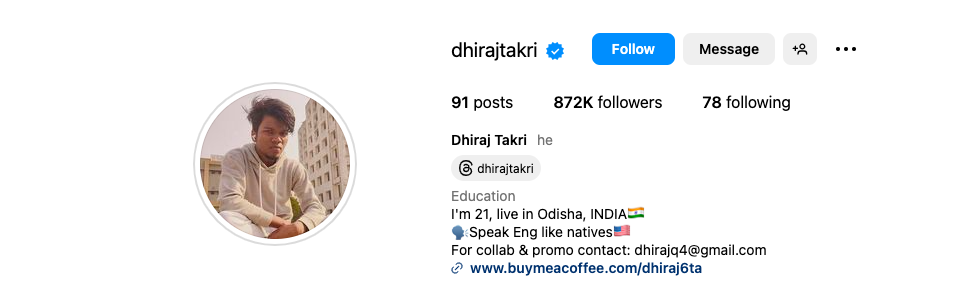 Screenshot-2024-01-05-at-5.17.11-PM - Social Nation Dhiraj Takri is garnered fans for hsi English speaking videos