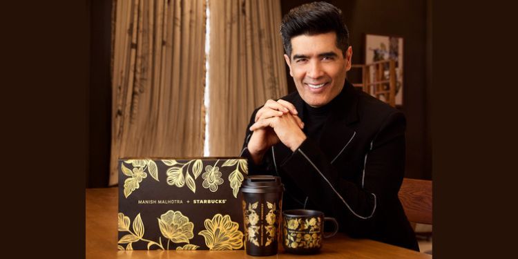 Starbucks-India-partners-Manish-Malhotra-to-launch-limited-edition-drinkware-range - Social Nation Manish Malhotra Starbucks India drinkware collection