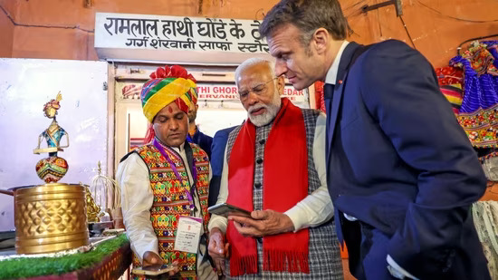ANI-20240125552-0_1706212024733_1706212060371 - Social Nation UPI payments global PM Narendra Modi French President Emmanuel Macron Indian Embassy In France