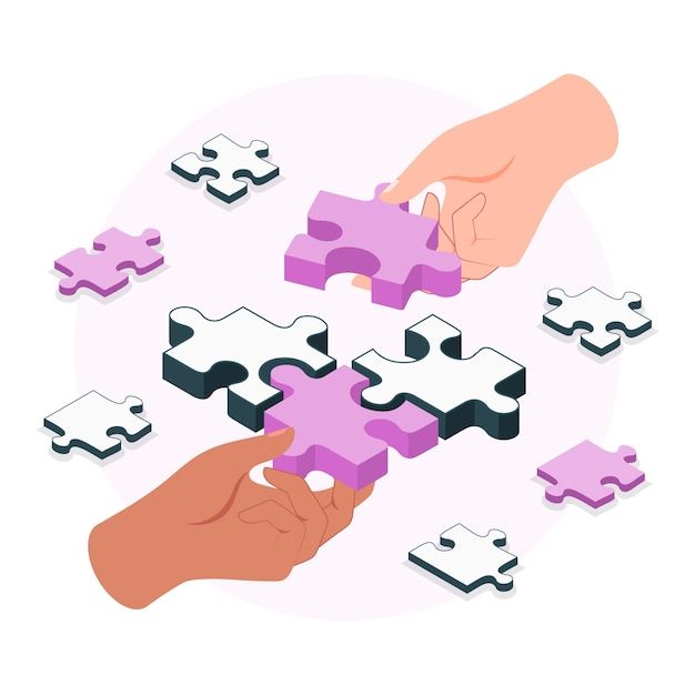 Free-Vector-_-Hands-assembling-puzzle-concept-illustration - Social Nation #50ShadesOfLove: 5 Virtual Date Ideas For Valentine's Day