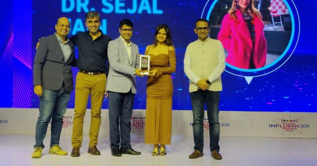 Snapinsta.app_423554752_411037778142429_4203846907564975249_n_1080 - Social Nation Impact Digital Influencer Awards 2023 exchange4media Dr. Sejal Jain (@glamprotocol) | Best Healthcare/Wellness Influencer