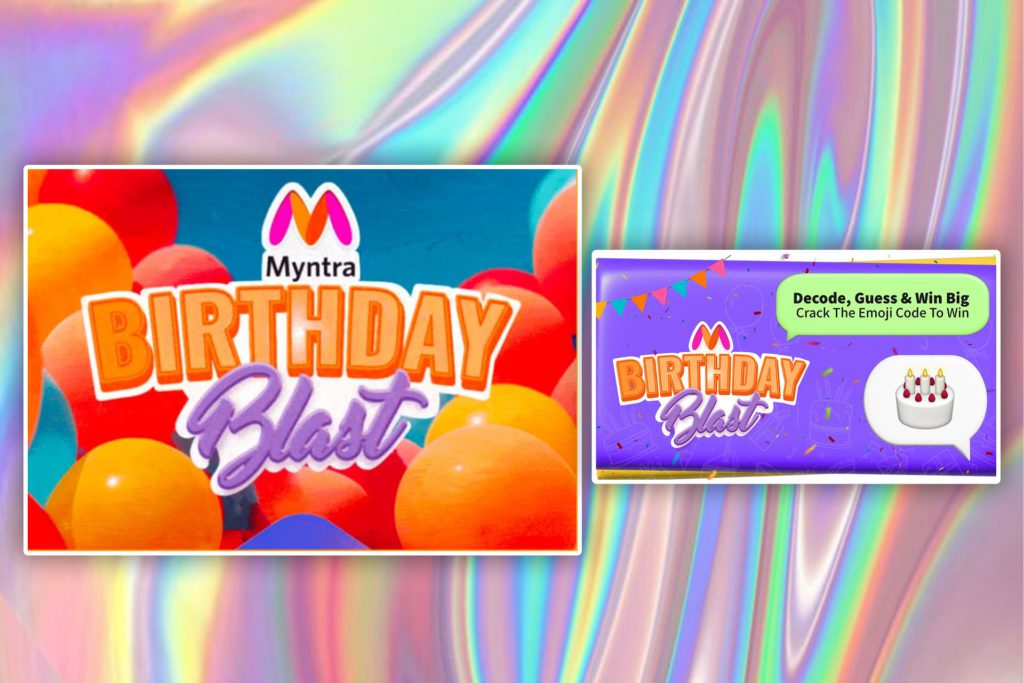 Myntra X WhatsApp - Social Nation Myntra Celebrates it's 17th birthday with Emoji campaign on WhatsApp