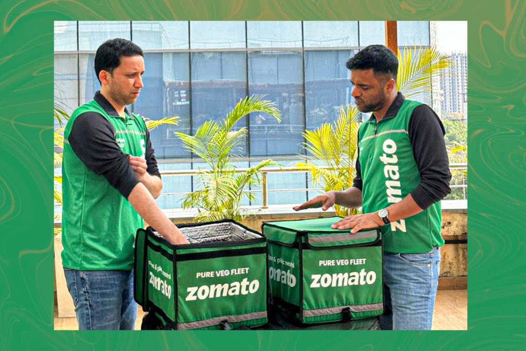 Zomato's CEO marries amidst pure veg backlash