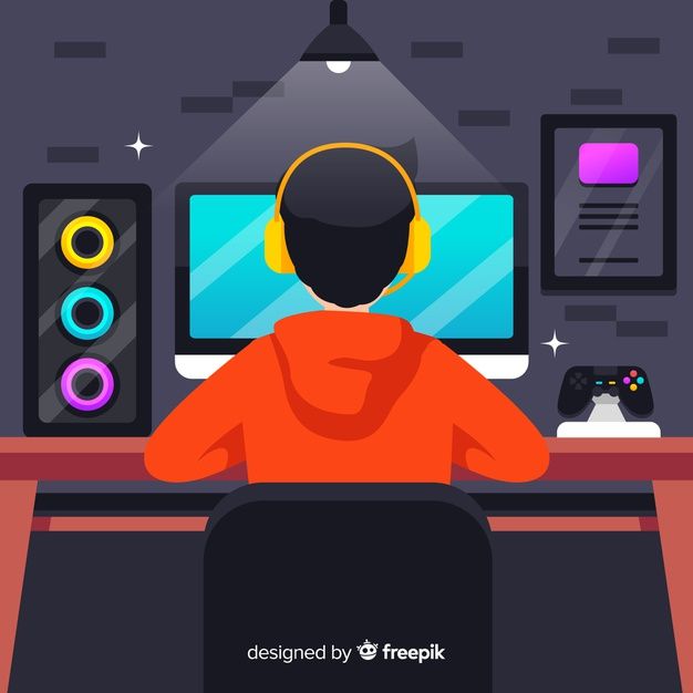 Free-Vector-_-Young-person-playing-with-the-computer - Social Nation Everything you need to know about YouTube Create the video editing tool
