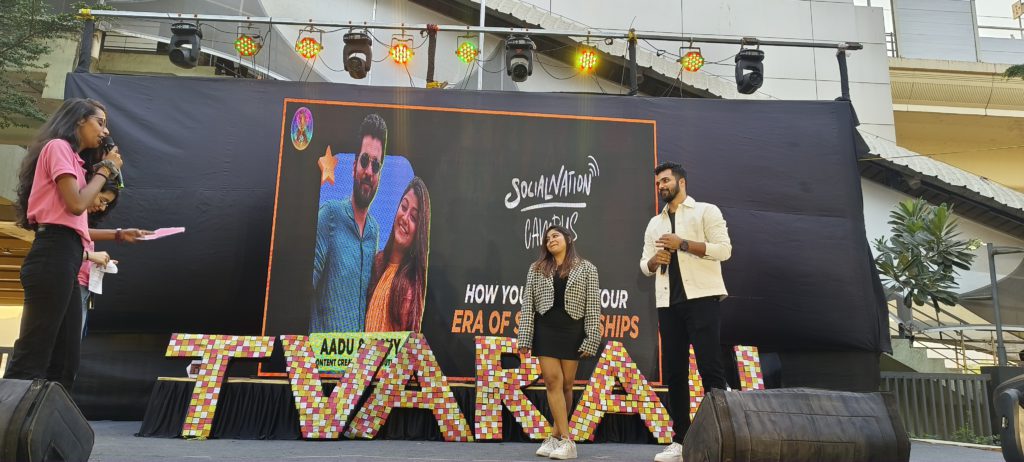 Social Nation Campus is celebrating Tvaran at NMIMS with Aadu & Mayy