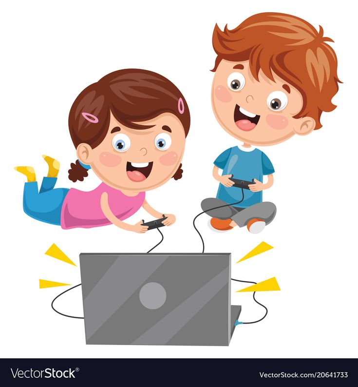 Kids-playing-video-game-vector-image-on-VectorStock - Social Nation Ram mandir popularise spiritual games in India