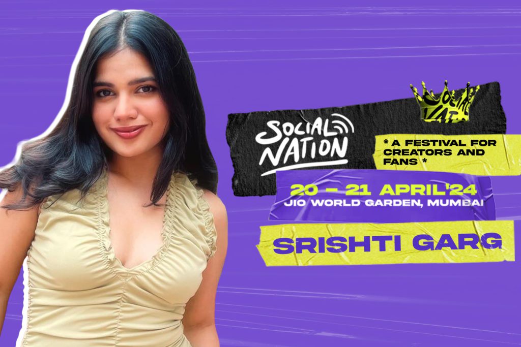 Srishti Garg - Social Nation Srishti Garg at the Social Nation Festival 2024