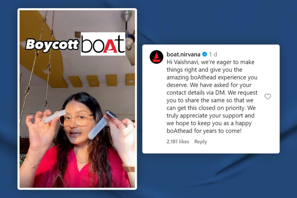 BoAt product - Social Nation Vaishnavi Shukla stirs up a controversy with #BoycottBoAt video