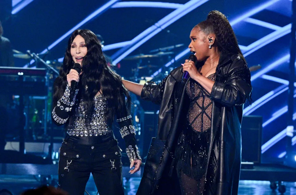 Cher-and-Jennifer-Hudson-iHeartRadio-Music-Awards-Show-billboard-1548 - Social Nation Cher icon awards iheartradio music singer legend meryl streep jennifer hudson - iHeartRadio Music Awards