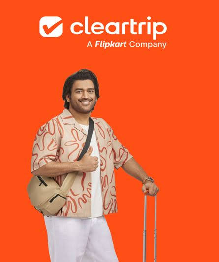 Cleartrip Mahendra Singh Dhoni MSD brand ambassador seamless travel clearchoice flipkart company online travel agency