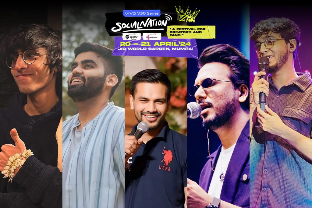 Rahul, Varun, Vikas, Zeeshan and Priyanshu for Social Nation Festival