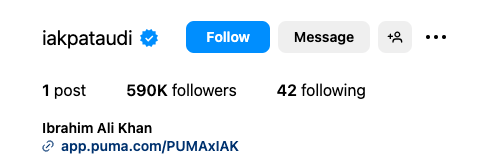 Screenshot-2024-04-30-at-6.11.28-PM - Social Nation With a rising followers count, Ibrahim Ali Khan Made his Instagram Debut