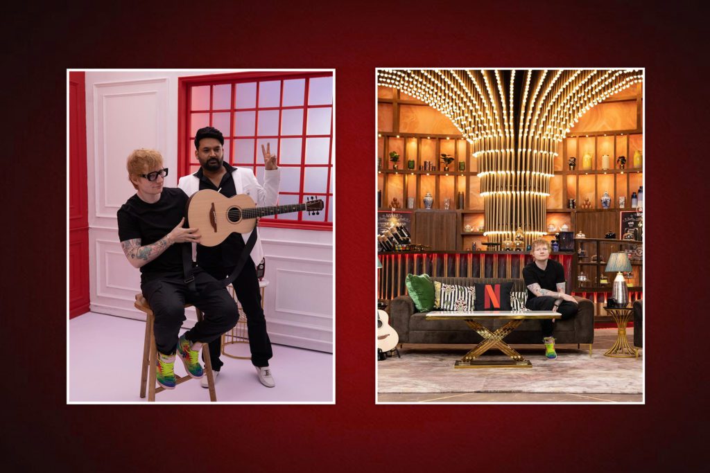 Kapil Sharma and Ed Sheeran on The Great Indian Kapil Show
